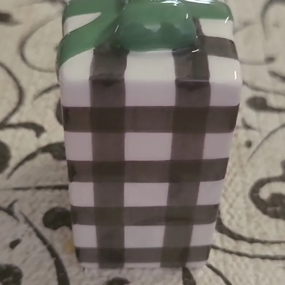 Hallmark Salt and Pepper Shakers and Tray